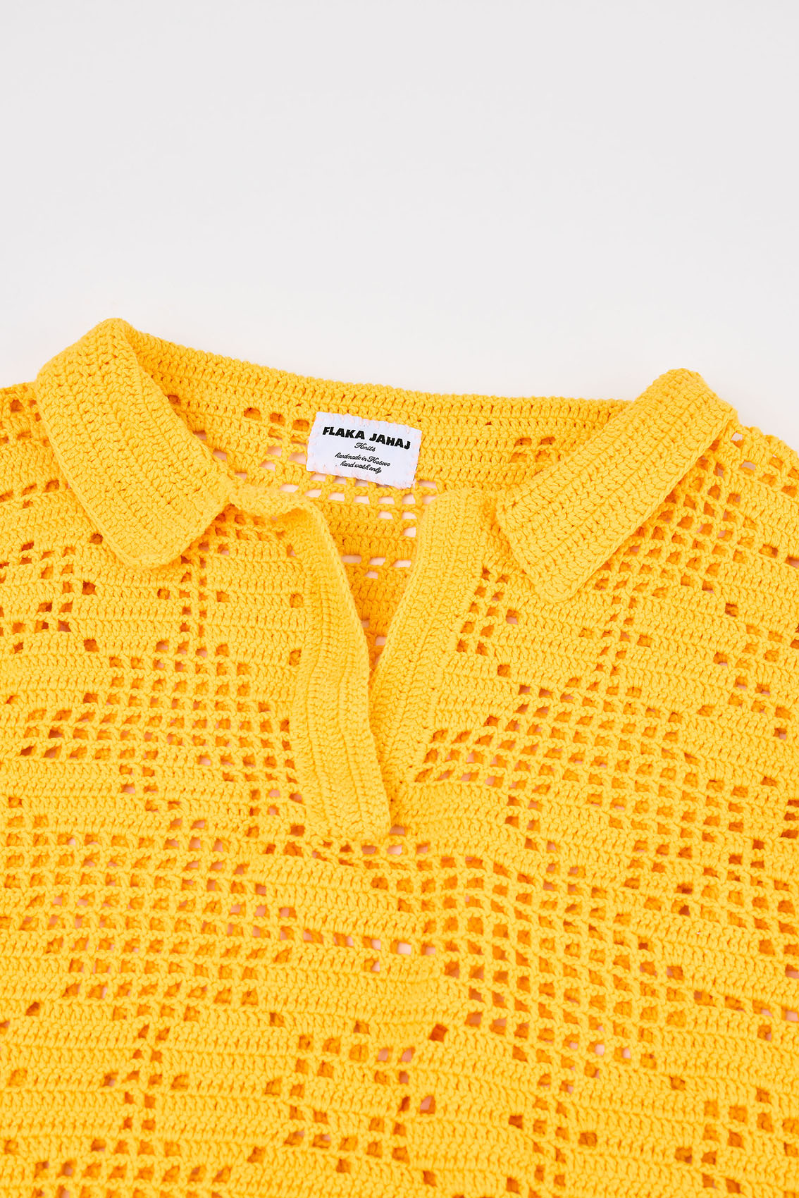 Flaka Jahaj / Studio Passenger | Pranvera - Flower crochet polo (Yellow)