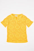 Flaka Jahaj / Studio Passenger | Pranvera - Flower crochet polo (Yellow)
