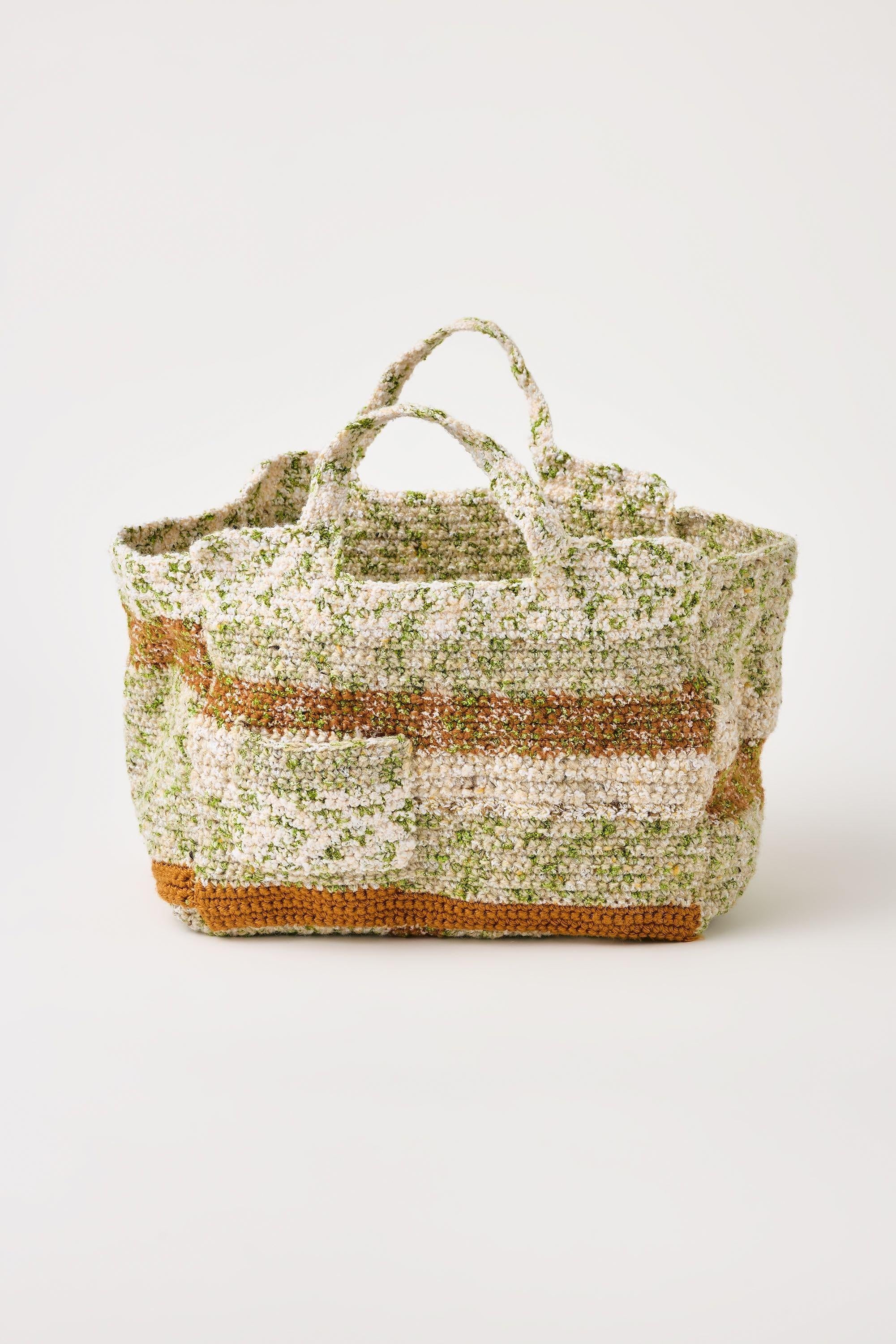 Flaka Jahaj / Studio Passenger | Valdete - Crochet shopper (Beige / khaki / copper)