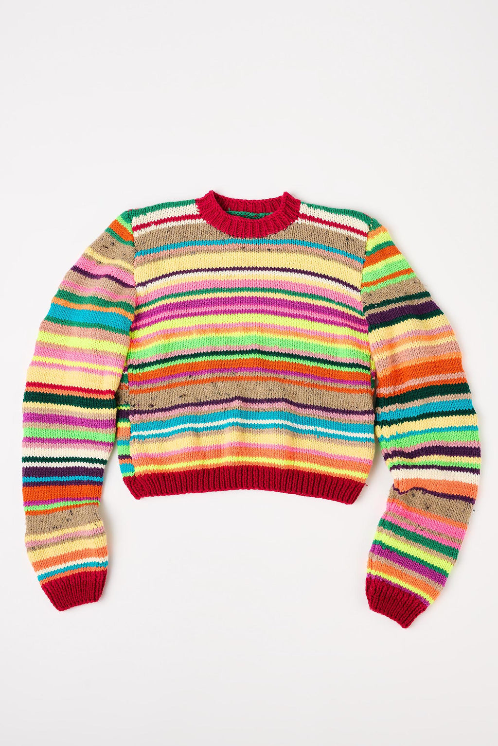 Flaka Jahaj / Studio Passenger | Valbona - Hand knitted Wool Jumper (Neon)