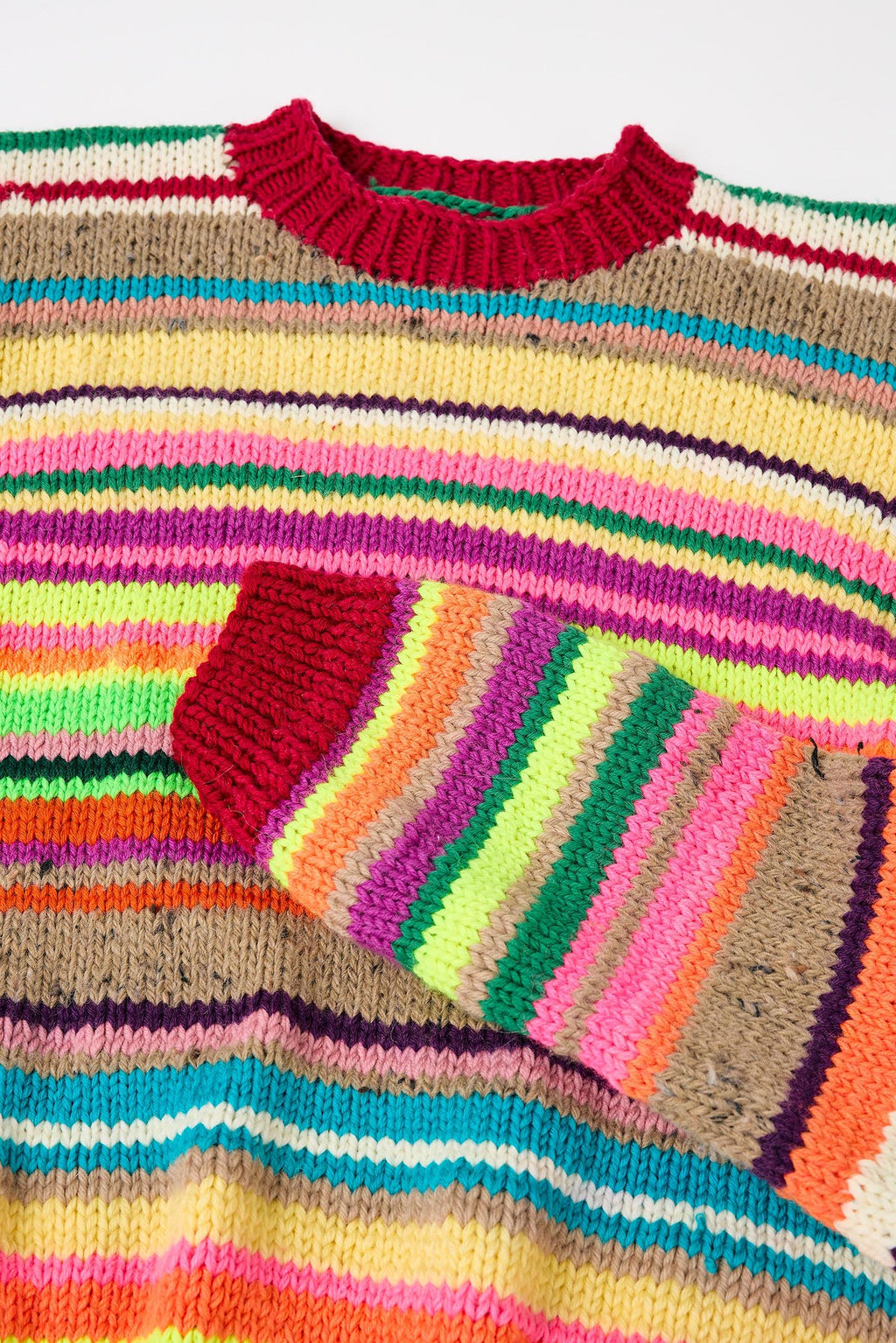 Flaka Jahaj / Studio Passenger | Valbona - Hand knitted Wool Jumper (Neon)