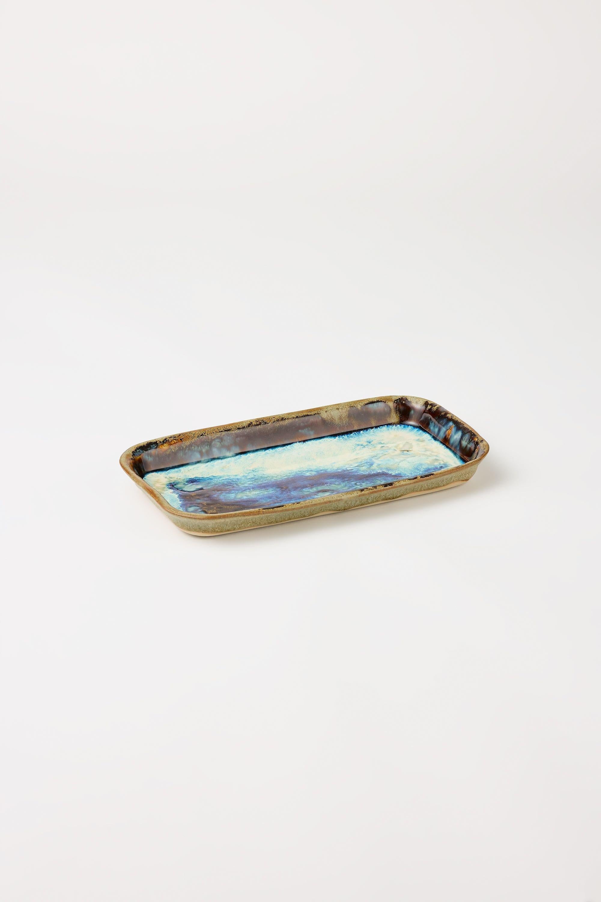 Kinuta Ceramics |  Purple Blue Loaf Tray (36)