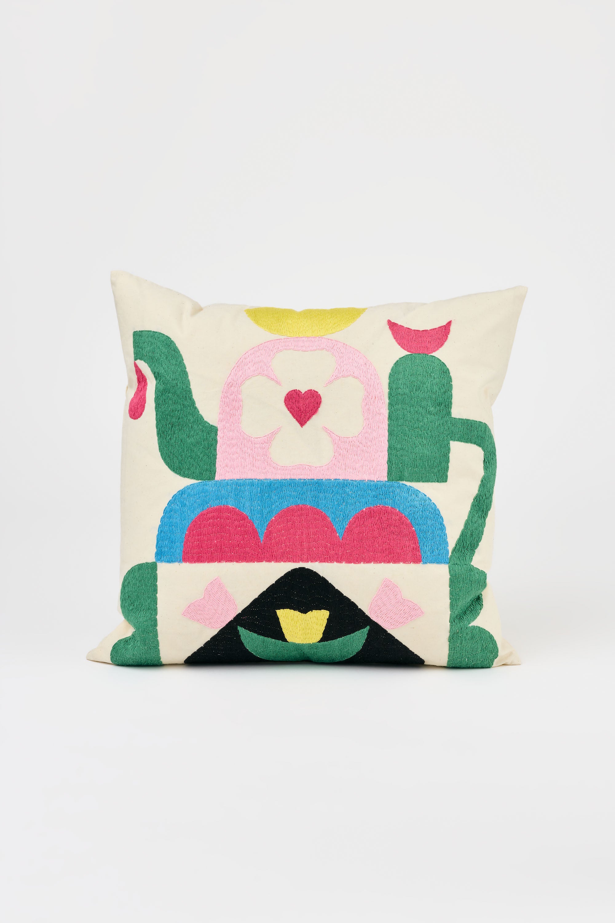 Sonnhild Kestler | Pillow Cotton embroidered 45x45cm (PE-X2)