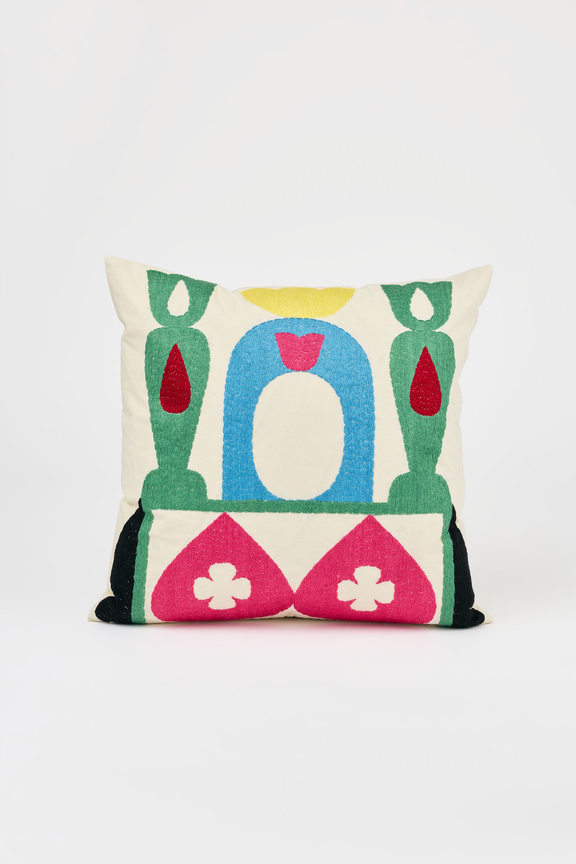 Sonnhild Kestler | Pillow Cotton embroidered 45x45cm (PE-X3)
