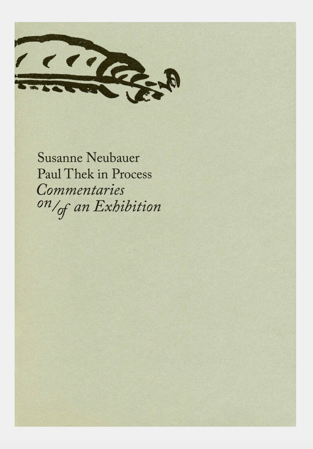 Susanne Neubauer, Paul Thek – Commentaries on/of an Exhibition