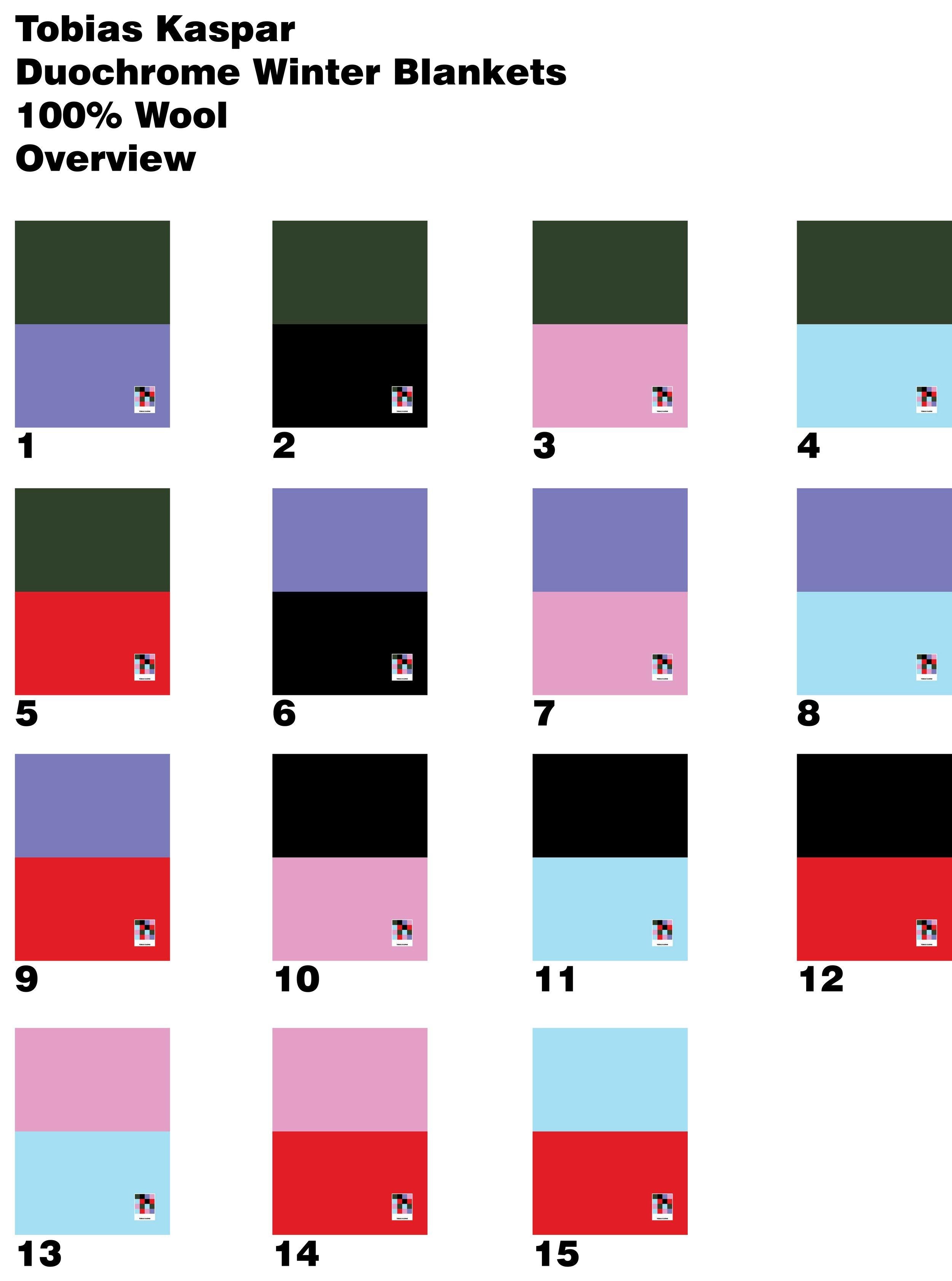 Tobias Kaspar | Duochrome Winter Blanket by Tobias Kaspar, 100% Wool