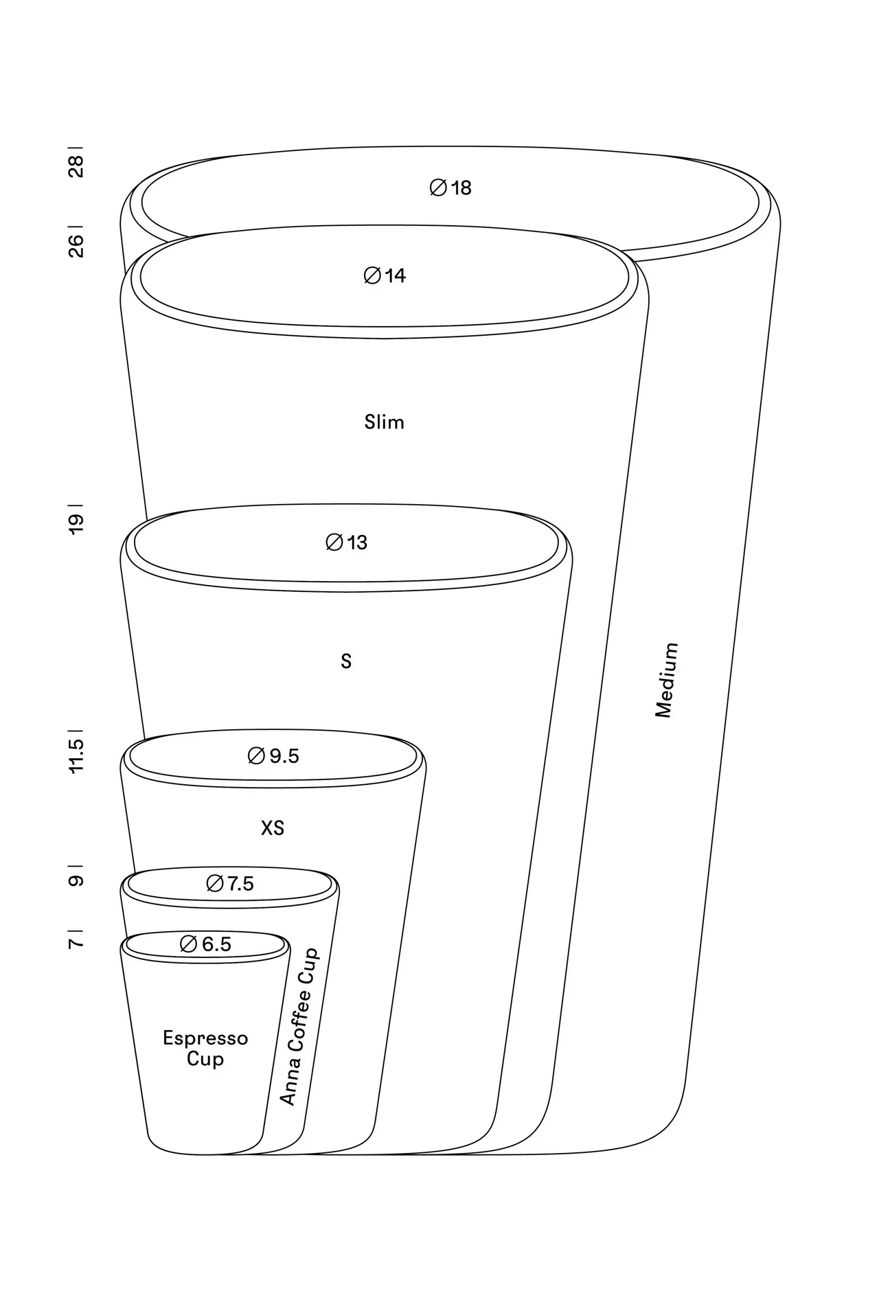 Vase Slim M