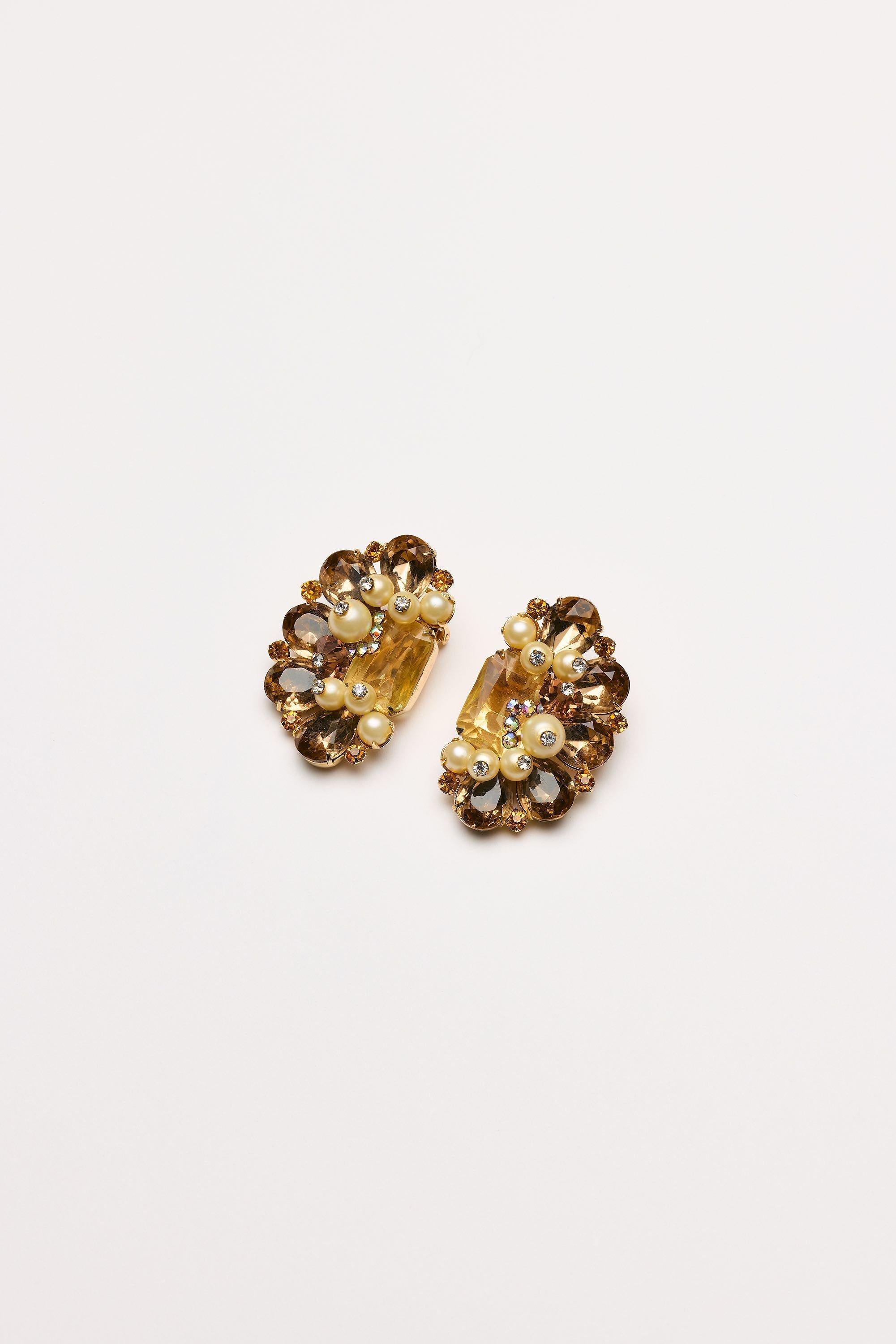 Vintage Costume Jewelry | Alice Caviness – Set Necklace and Earclips
