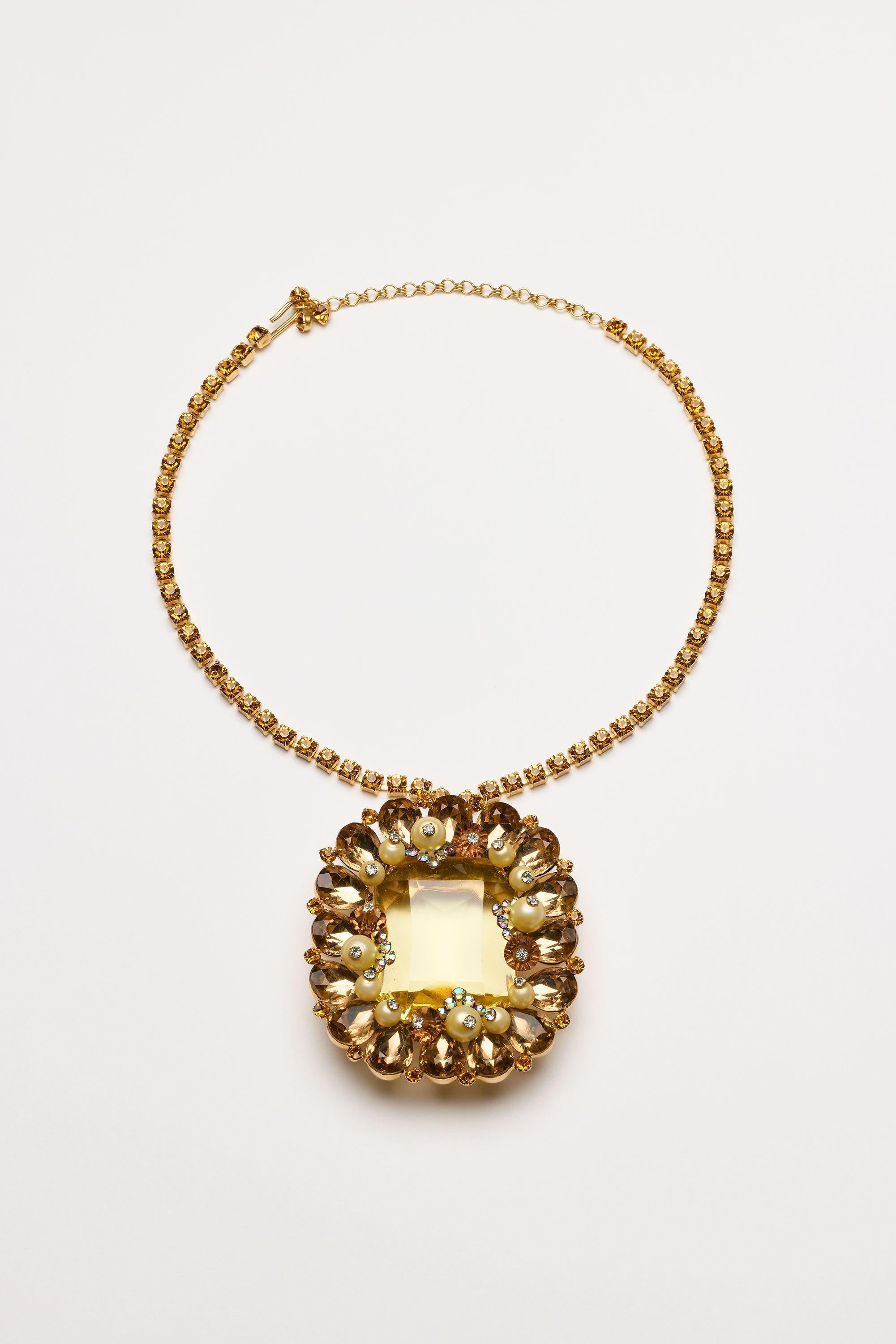 Vintage Costume Jewelry | Alice Caviness – Set Necklace and Earclips