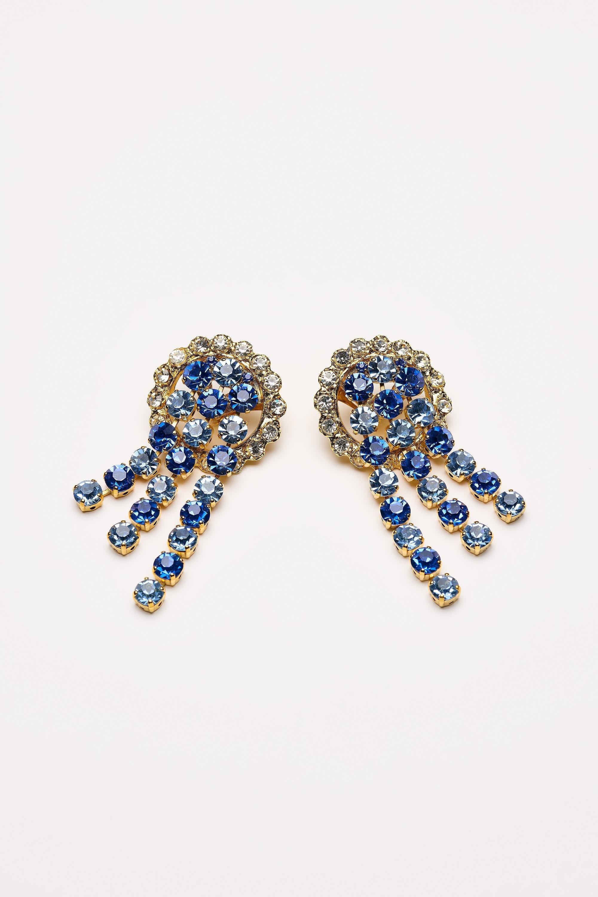 Vintage Costume Jewelry | De Liguoro – Demi Parure Rhinestones