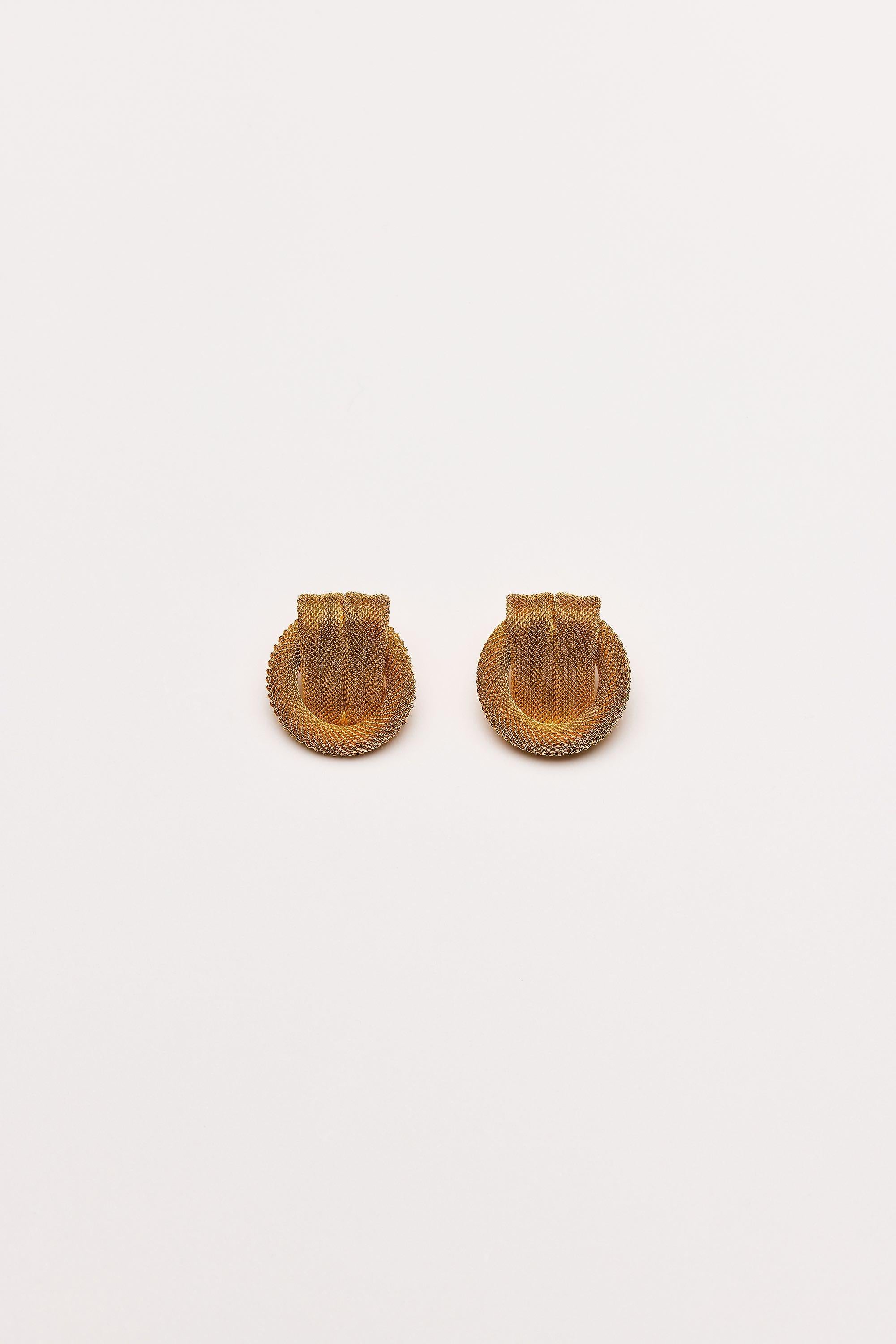 Vintage Costume Jewelry | De Liguoro – Earclips Mesh