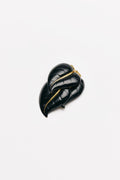 Vintage Costume Jewelry | Elsa Schiaparelli (Attributed) – Pin Black Leaves