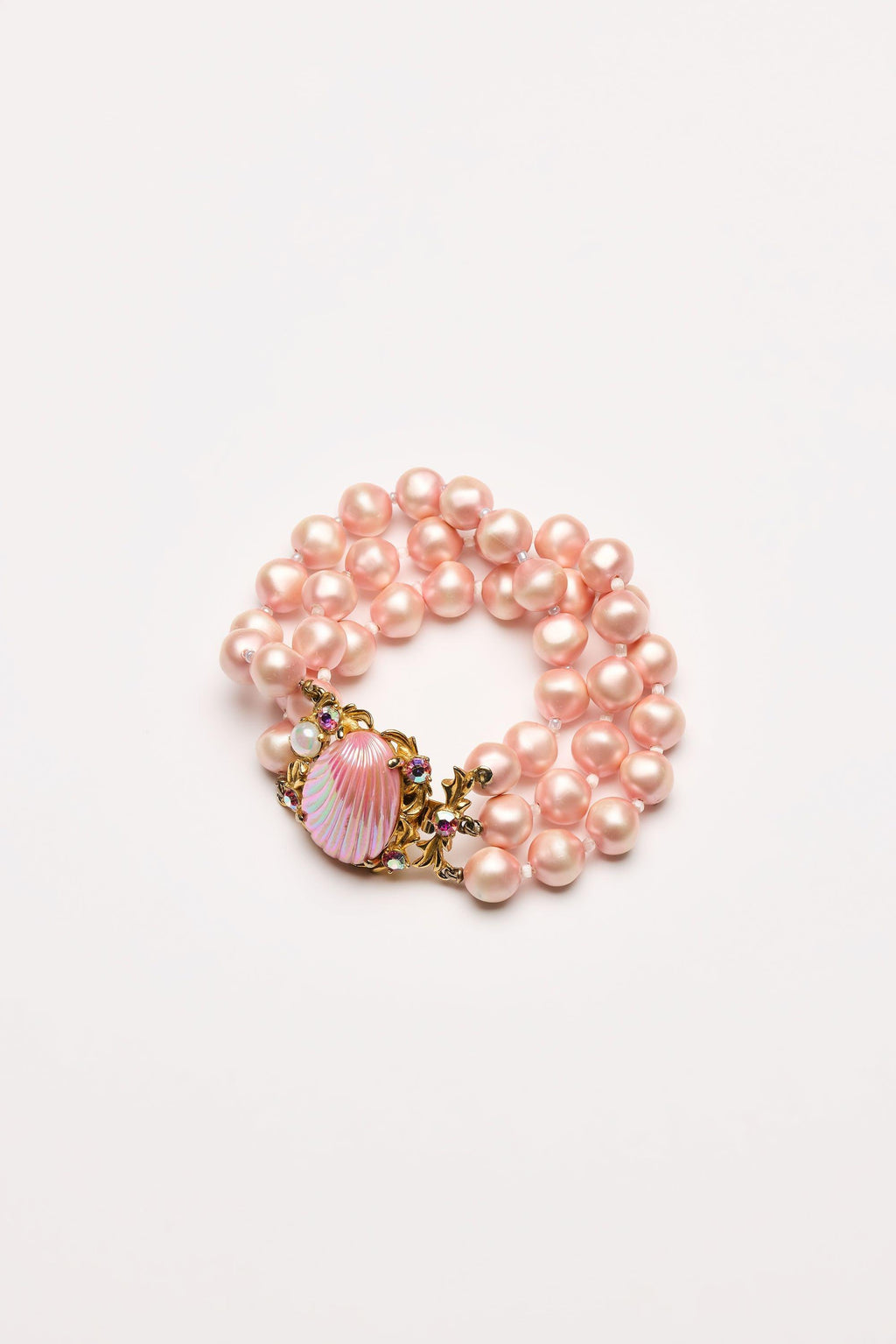 Vintage Costume Jewelry | Elsa Schiaparelli – Bracelet Pink Pearls