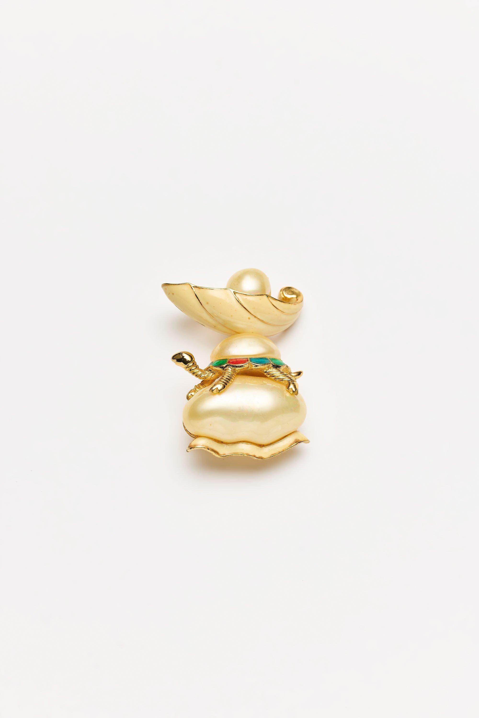 Vintage Costume Jewelry | Hattie Carnegie – Brooch Turtle