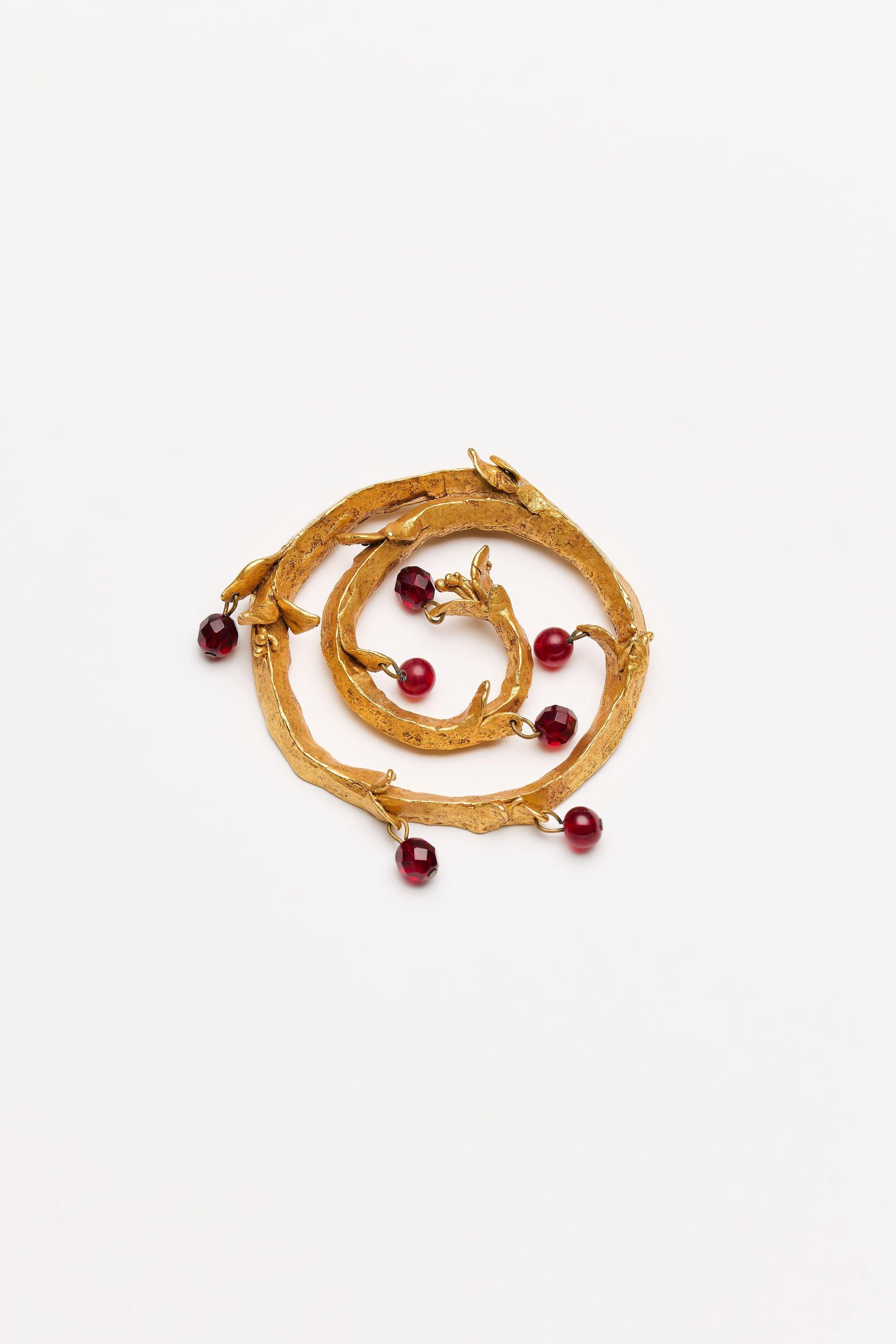 Vintage Costume Jewelry | Haute Couture Paris – Brooch Spiral
