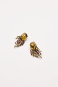 Vintage Costume Jewelry | Iradj Moini – Earclips Tourmaline