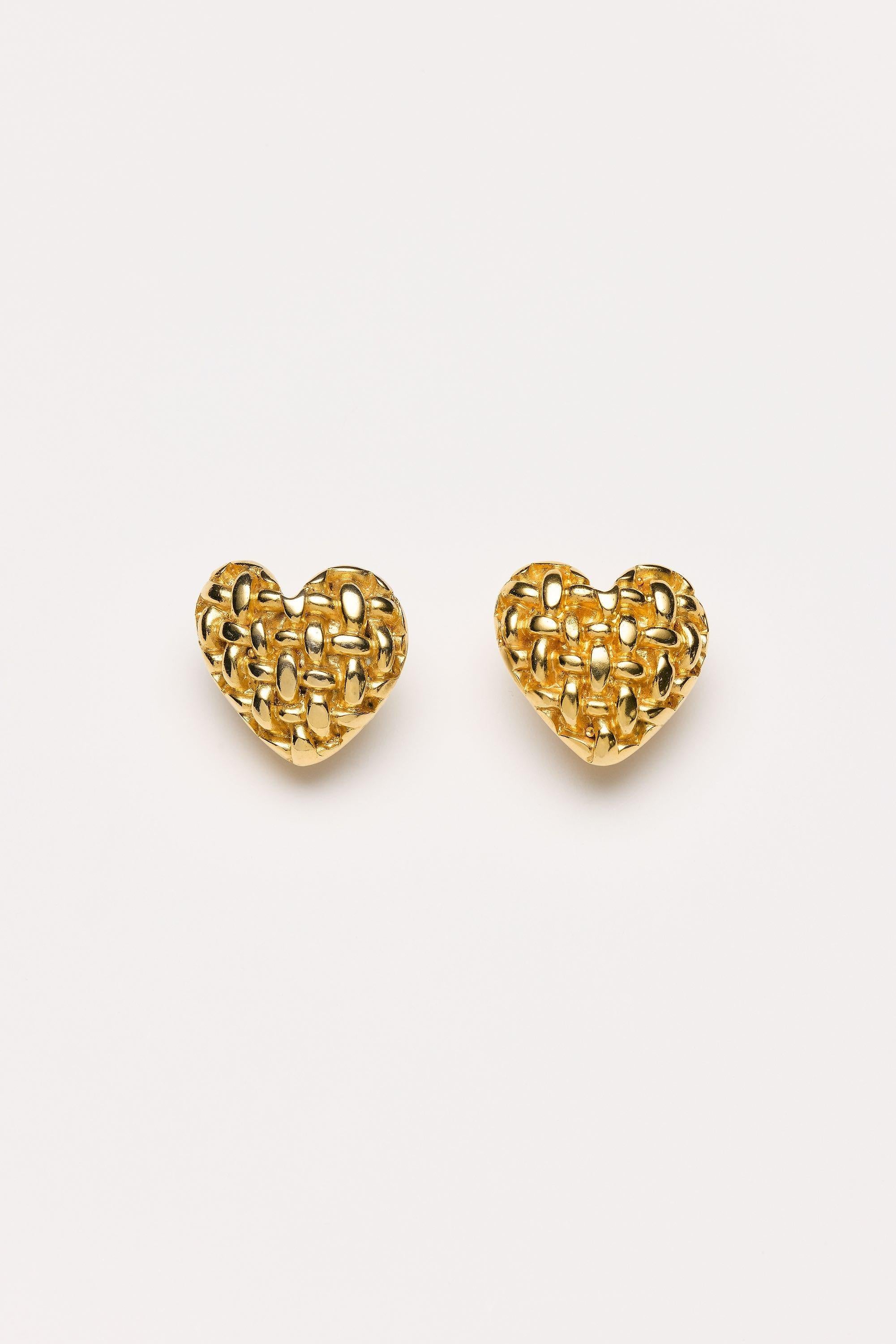 Vintage Costume Jewelry | Jacky de G. – Earclips Heart