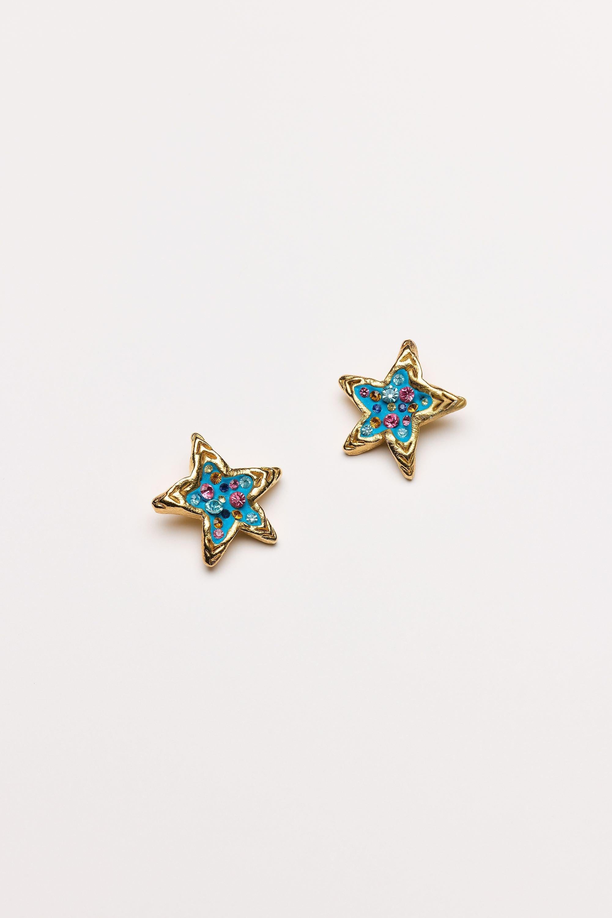 Vintage Costume Jewelry | Jacky de G. – Earclips Stars