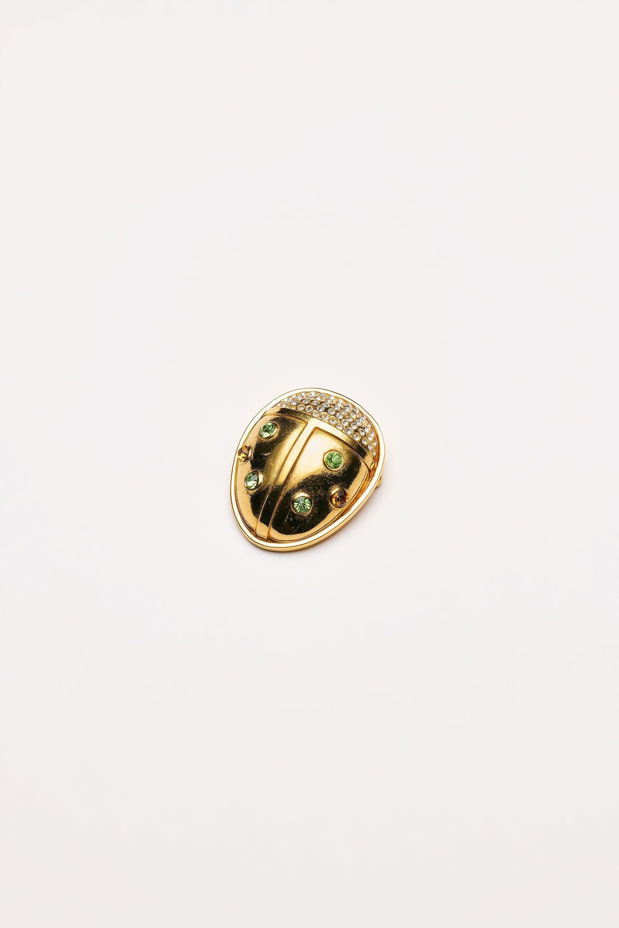 Vintage Costume Jewelry | Lanvin – Brooch Lucky Beetle