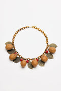 Vintage Costume Jewelry | Miriam Haskell – Necklace Walnut