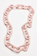 Vintage Costume Jewelry | Necklace Paperclip (Mauve)