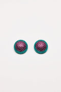 Vintage Costume Jewelry | Richard Kerr – Earclips Turquoise Pink