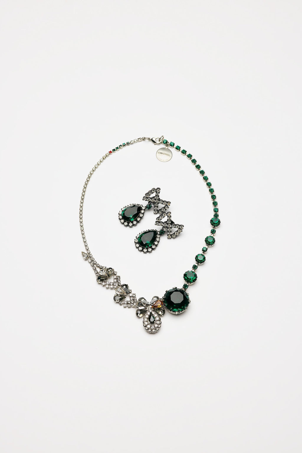 Vintage Costume Jewelry | Tom Binns – Set Earclips and Collier
