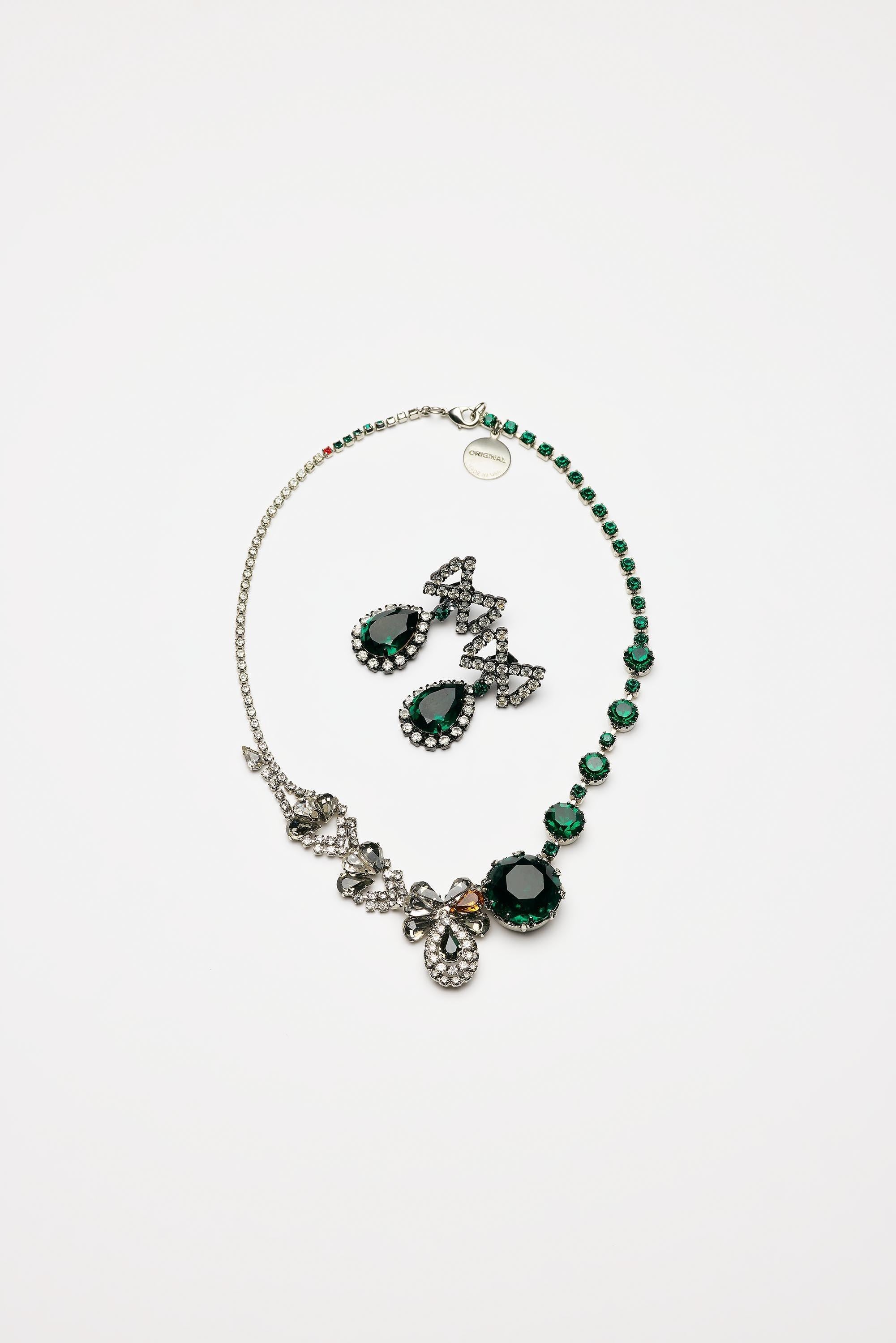 Vintage Costume Jewelry | Tom Binns – Set Earclips and Collier