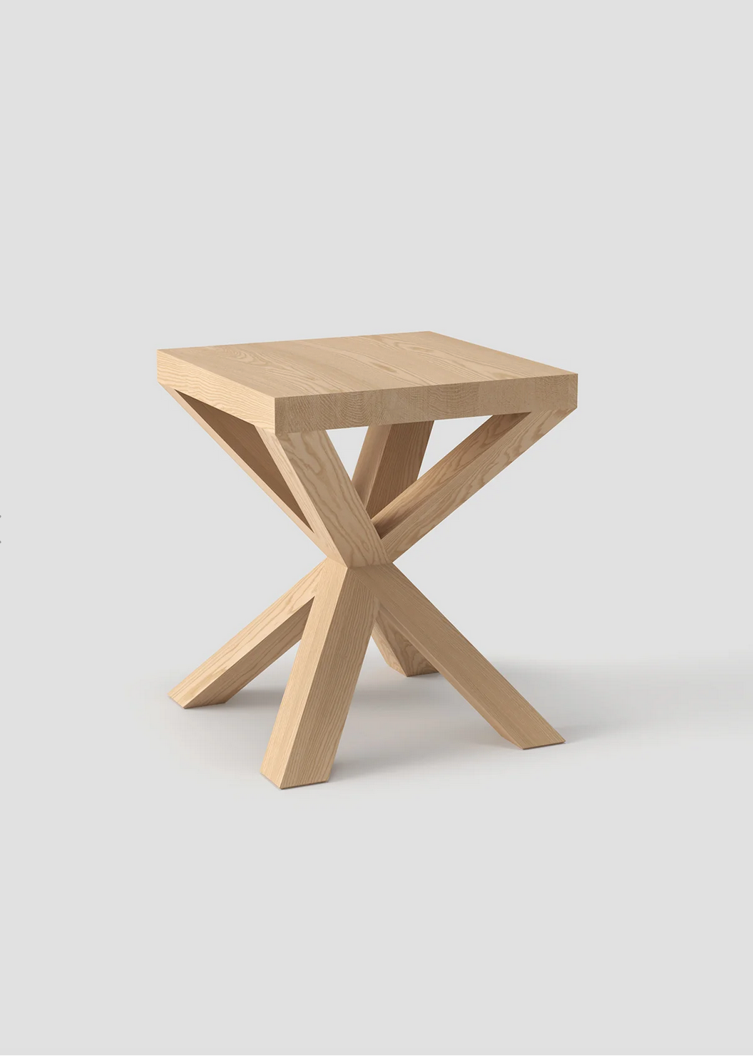 X Hocker Ash Matte Lacquered