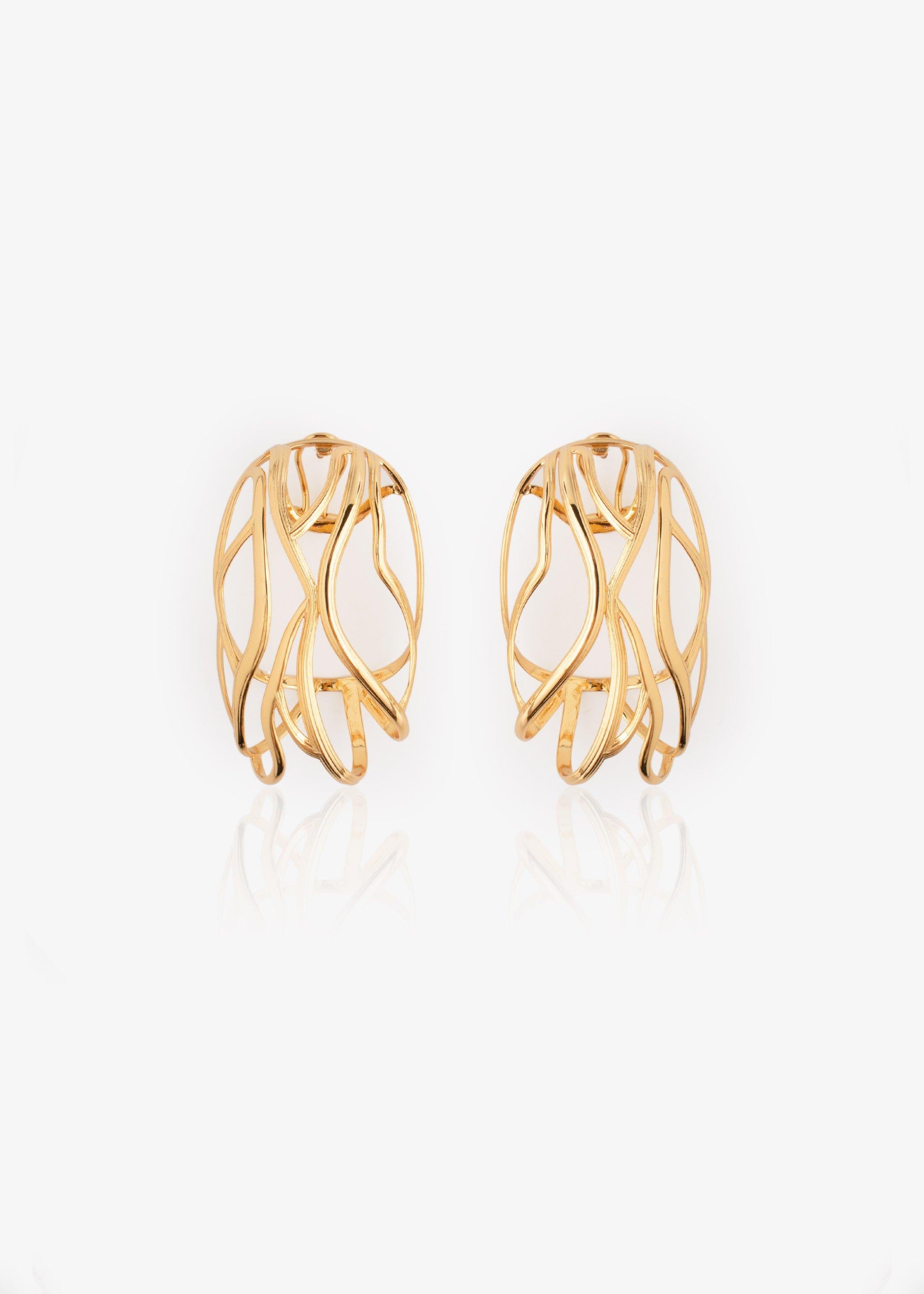 Yan Jiang Studio | Broken Fabric - Nest Earrings