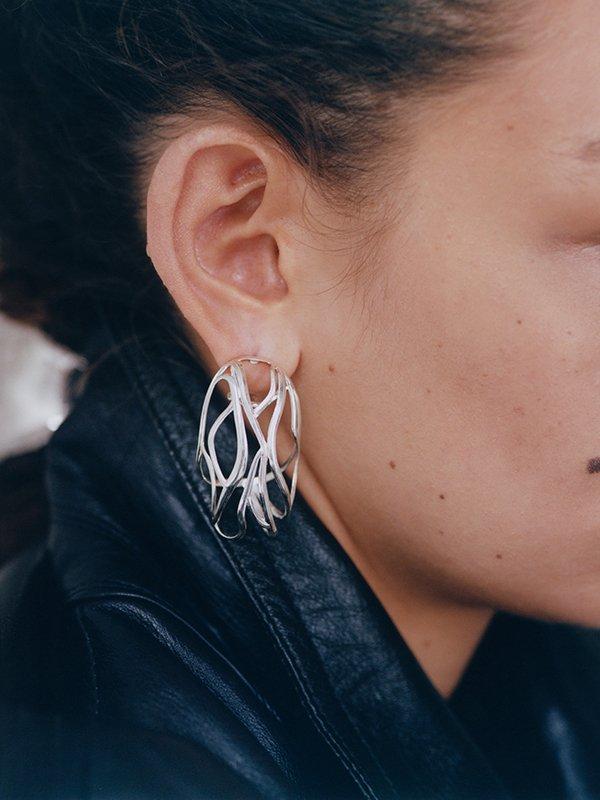 Yan Jiang Studio | Broken Fabric - Nest Earrings