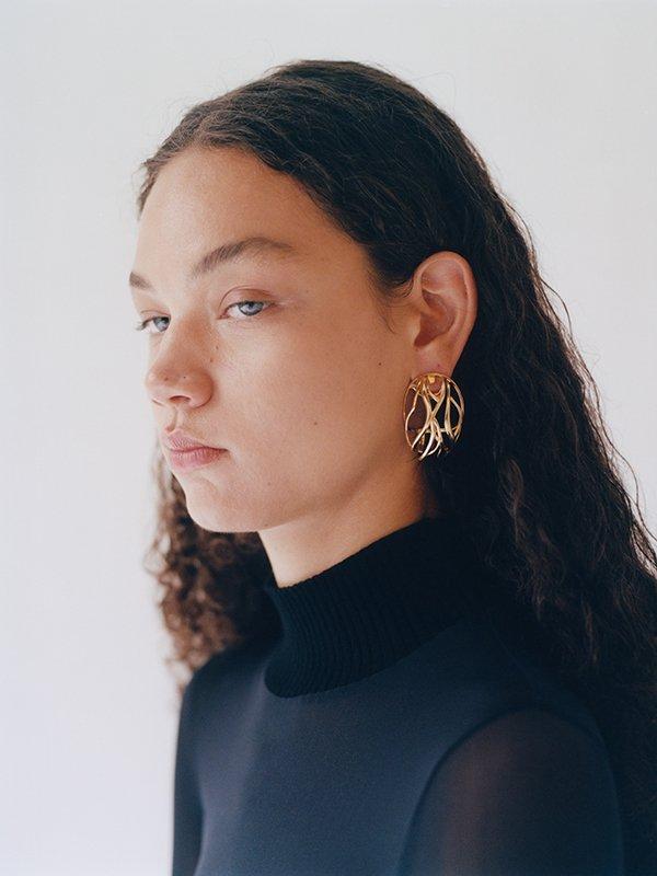 Yan Jiang Studio | Broken Fabric - Nest Earrings