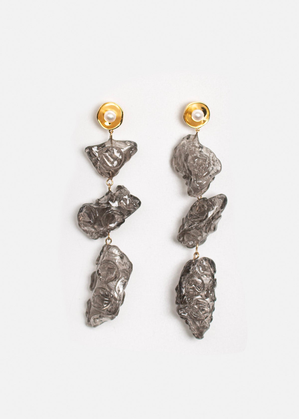 Yan Jiang Studio | Bubble Wrap  Drops Earrings (Silver)