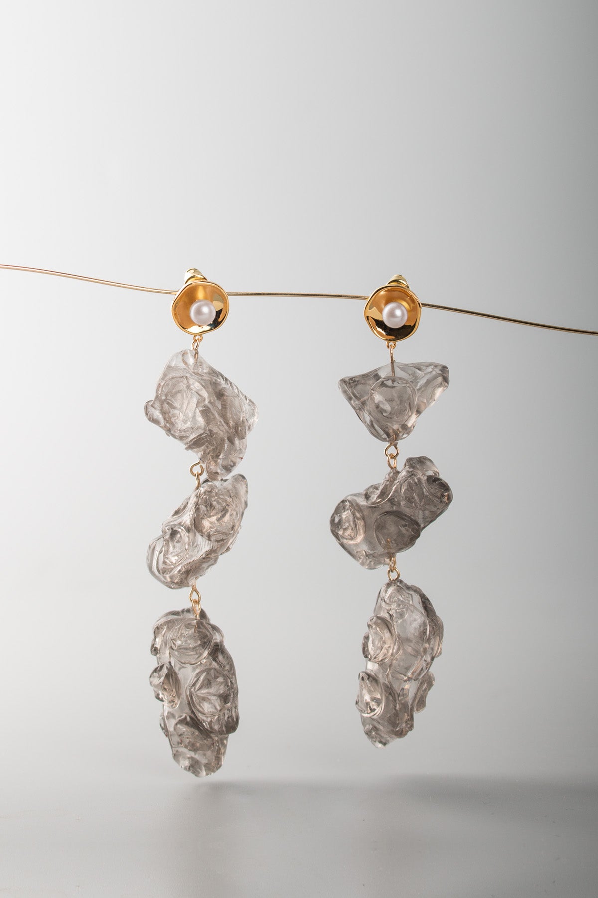 Yan Jiang Studio | Bubble Wrap  Drops Earrings (Silver)