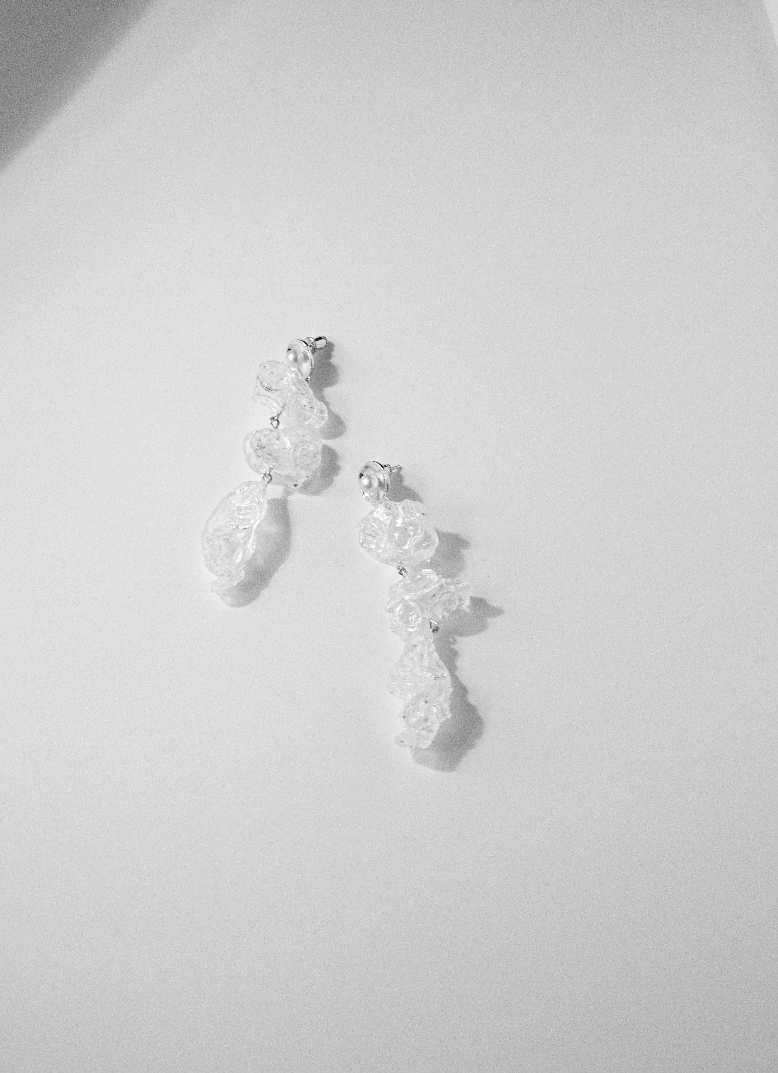 Yan Jiang Studio | Bubble Wrap  Drops Earrings (Silver)