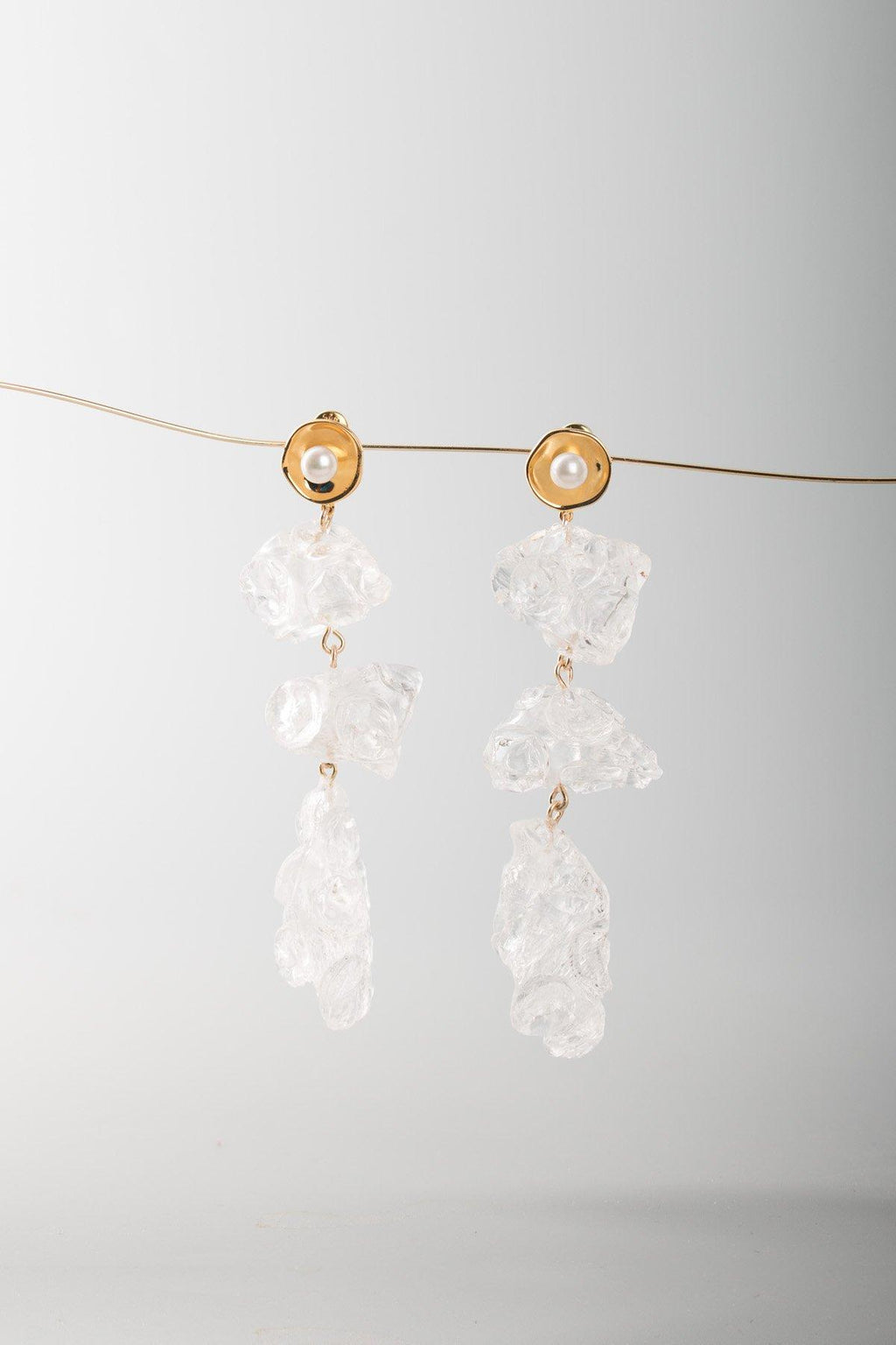 Yan Jiang Studio | Bubble Wrap  Drops Earrings (Silver)