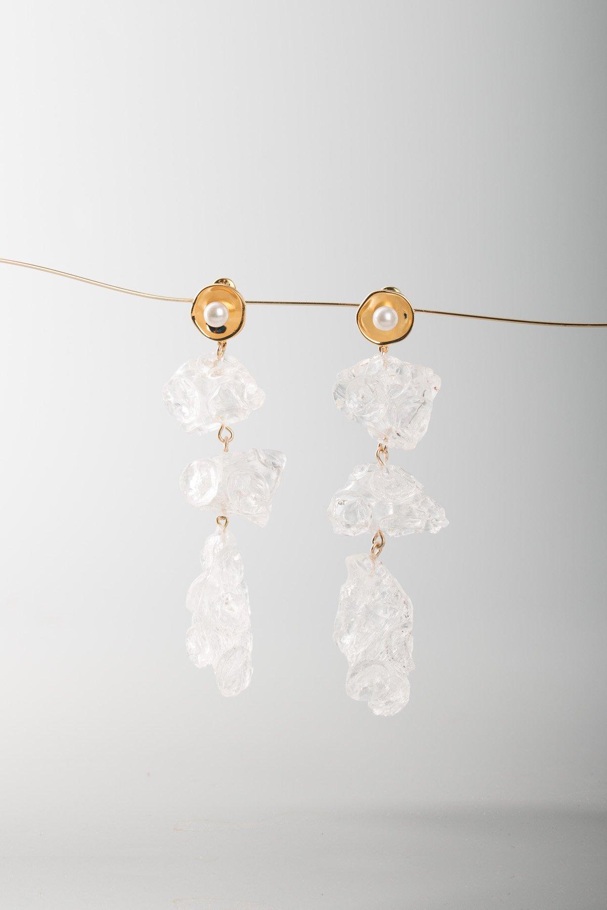 Yan Jiang Studio | Bubble Wrap  Drops Earrings (Silver)