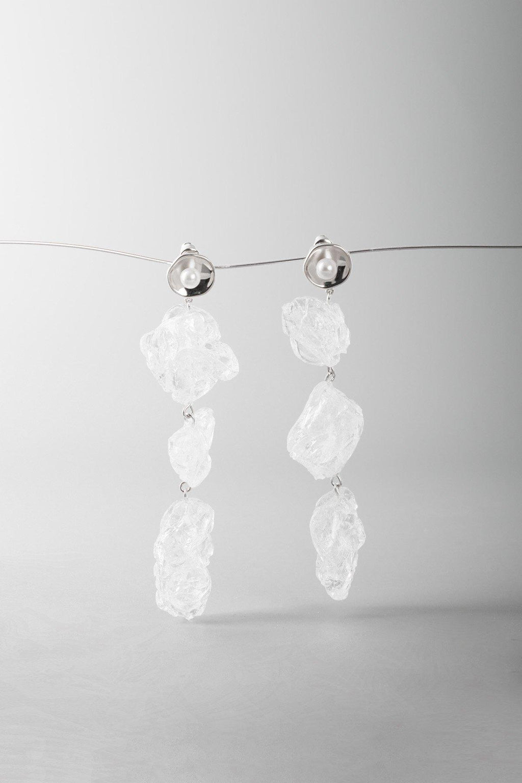 Yan Jiang Studio | Bubble Wrap  Drops Earrings (Silver)