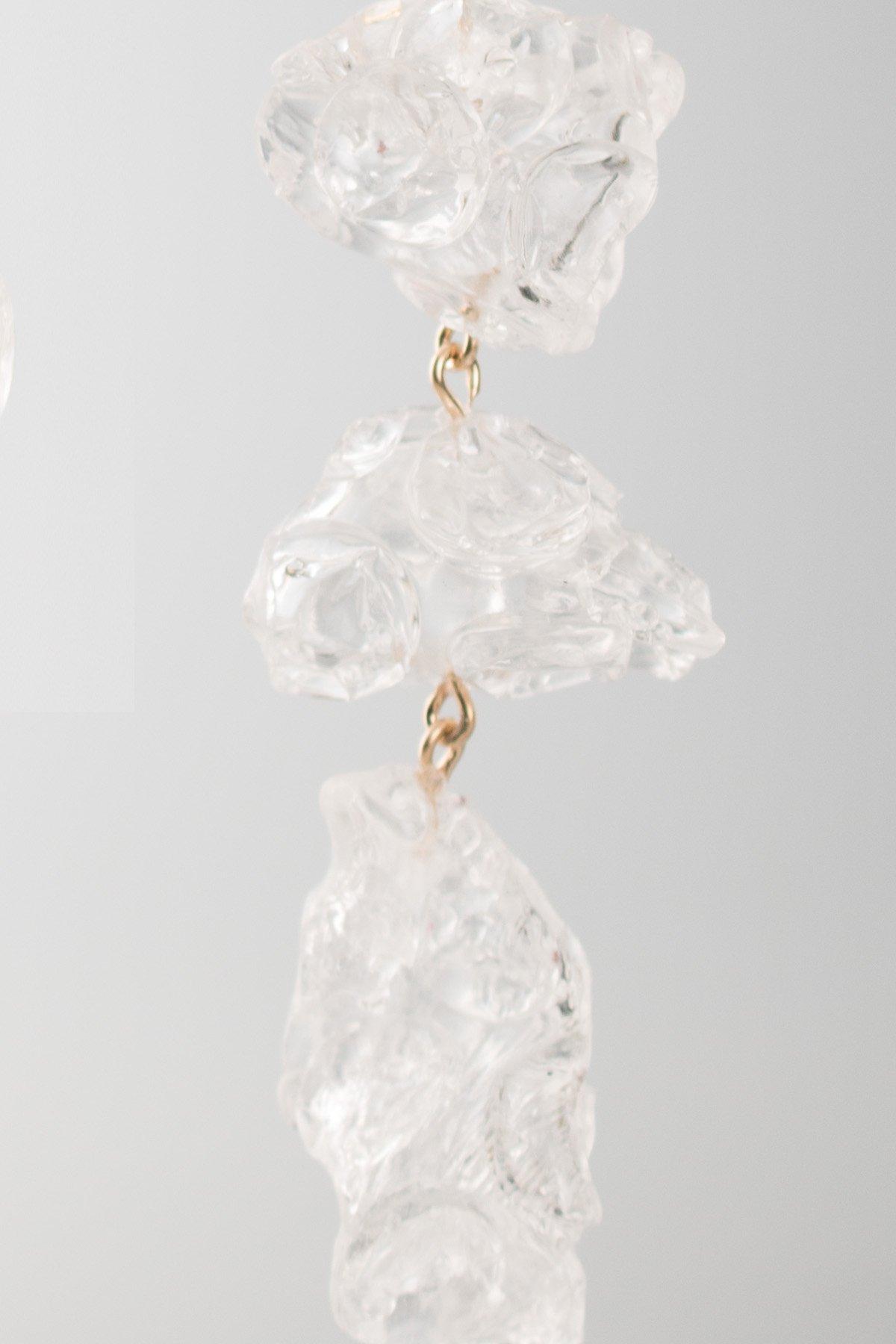 Yan Jiang Studio | Bubble Wrap  Drops Earrings (Silver)