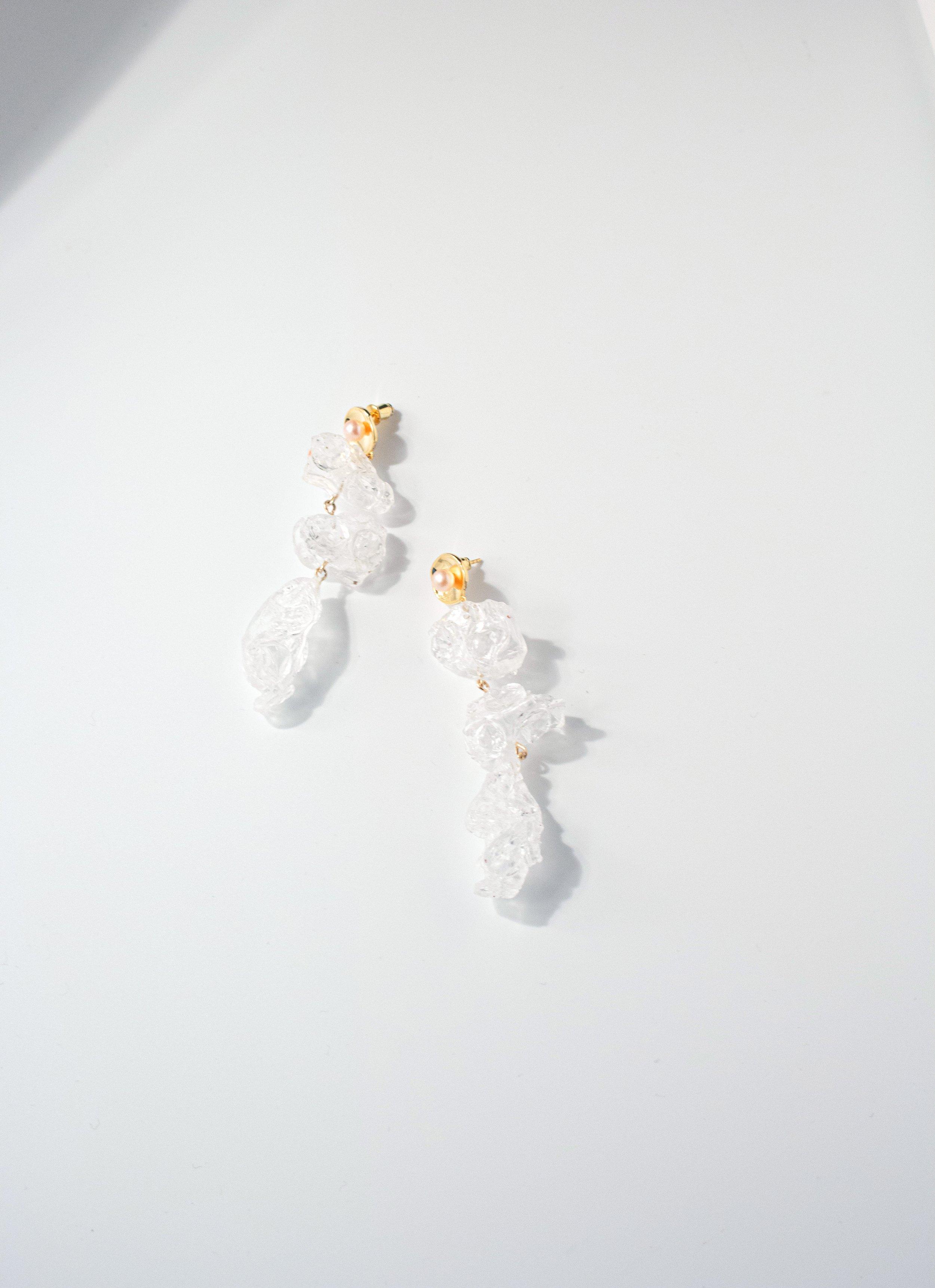Yan Jiang Studio | Bubble Wrap  Drops Earrings (Silver)
