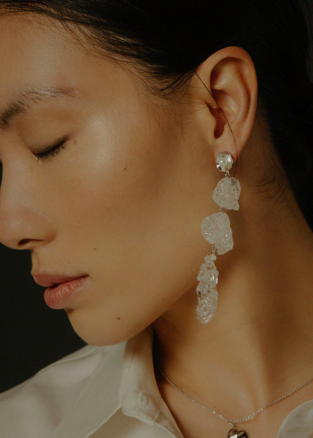 Yan Jiang Studio | Bubble Wrap  Drops Earrings (Silver)